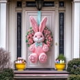 thumbnail image 5 of Easter Door Cover with Embroidered 3D Pattern Soft Woven Vibrant Decorative Eye-Catching Cheerful for Front Door Indoor Wall Decor Easter Party Welcoming Home Decoration Holiday, 5 of 9