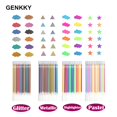 thumbnail image 2 of 1.0mm Colorful Gel Pen Fluorescent Refills Color Cartridge Flash Pen Smooth Ink Painting Graffiti Pens Student Stationery 36 PCS Mix Colors Multi-Colored, 2 of 6