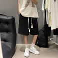 thumbnail image 4 of Summer Shorts Men Oversized Fashion Casual Retro Shorts Men Streetwear Hip-hop Loose Suede Shorts Mens Vintage Beach Shorts, 4 of 5