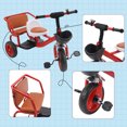 thumbnail image 3 of Durable Rubber-Wheeled Kids Trike – Double Seat Design for Siblings Ages 1-4, 3 of 6