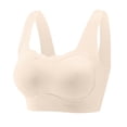 thumbnail image 2 of LYEAA Pullover Bras for Women Full Cup Coverage Wide Straps Back Smoothing Wireless Solid Color Everyday Bras, 2 of 2