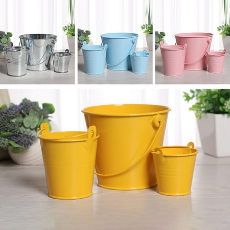 

Fusipu Iron Hanging Flower Pot Garden Balcony Wall Vertical Bucket Holder Barrel Supply