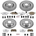 thumbnail image 3 of PowerStop Front and Rear Z26 Street Warrior Carbon-Fiber Ceramic Brake Pad and Drilled and Slotted Rotor Kit Fits: AUDI Select Models K2777-26, 3 of 9