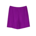 thumbnail image 5 of AJTQTH Girls Boys Kids Shorts Elastic Waist Trunks Solid Color Short Pants with Pockets Summer Knee Length Wide-Leg Clothes Outfits Purple 9 Years, 5 of 5