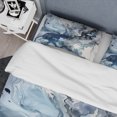thumbnail image 4 of Designart "Blue And Grey Ethereal Elixir IX" Abstract Bedding Covert Set - Modern Blue Transitional Bed Set With 1 Sham, 4 of 6