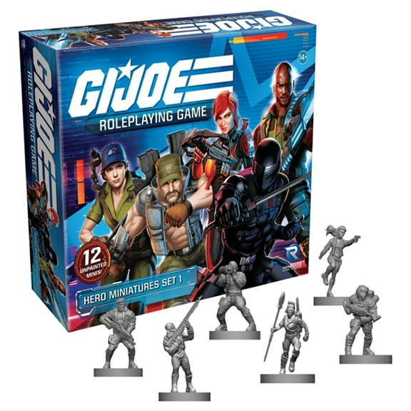 G.I. JOE Roleplaying Game: Hero Miniatures Set 1 -12 Piece Unpainted Miniature Set