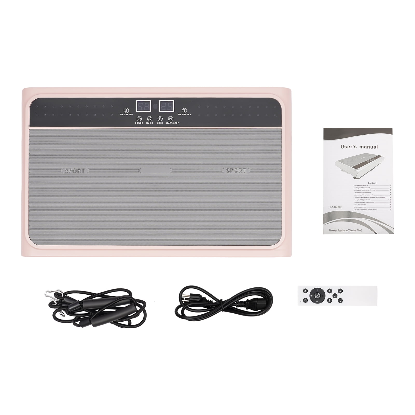 1 PCS Vibration Plate Exercise Machine, Whole Body Workout Vibration Fitness Platform, Home Training Equipment for Weight Loss& Toning(ZZ-SZ303 Model)