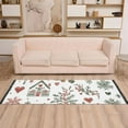 thumbnail image 2 of Yayeee Runner Rug for Bedroom 2'x6' Machine Washable Hallway Non Slip Mat, White Nordic Christmas House, 2 of 8