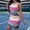 *Hot Pink, variant on ClodeEU Women's Stretch Sleeveless Crewneck Striped Dress ,Casual Slim Midi Dress Sky Blue,Womens Plus XL