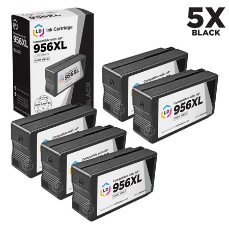 LD Products Compatible Cartridge Replacement for 956XL L0R39AN High Yield (Black  5-Pack) CHPL0R39ANCICPK5AMZ