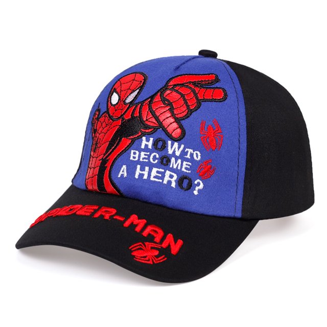 Disney-gorra de béisbol con estampado de Marvel para niño y niña, gorro ajustable con estampado de dibujos animados de Capitán América, Snapback, superhéroes Fivean unisex