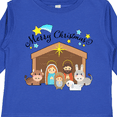 thumbnail image 4 of Inktastic Merry Christmas Cute Nativity Scene Boys or Girls Long Sleeve Toddler T-Shirt, 4 of 5
