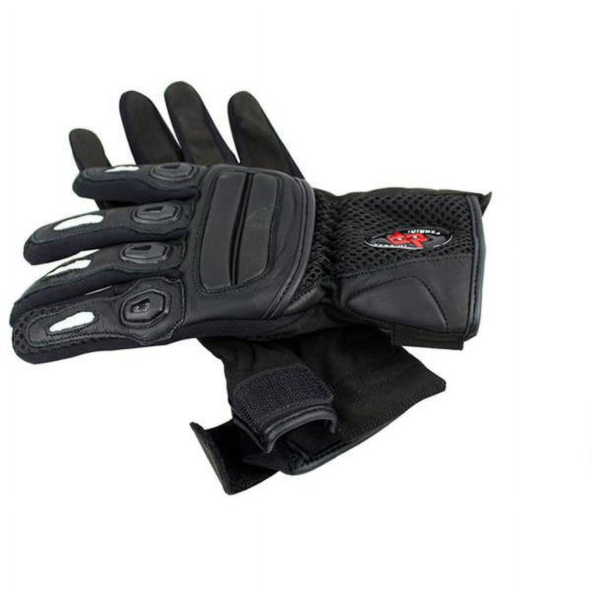 Shelter 1254-L Perrini Pro Biker Motorcycle Riding Genuine Leather Racing Gloves, Large