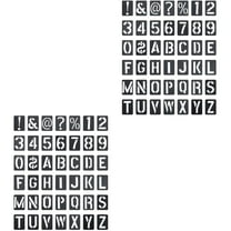 Set of 2 Graffiti Stencils Alphabet Letter Template Painting Reusable