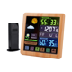 thumbnail image 1 of Reloj meteorológico inalámbrico, reloj de pantalla a Color multifuncional, termómetro de pantalla táctil para el hogar y reloj despertador higrómetro Rojo Verde, 1 of 5
