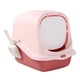 thumbnail image 3 of Caja de arena para gatos cerrada con pala y tapa grande para gatos de interior Rosa, 3 of 9