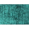thumbnail image 1 of Ahgly Company Machine Washable Indoor Rectangle Oriental Turquoise Blue Industrial Area Rugs, 7' x 9', 1 of 4