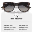 thumbnail image 3 of Ray-Ban RB4165 JUSTIN CLASSIC POLARIZED Square Shaped Sunglasses for Men & Women - Includes Official Rayban Eyewear Kit - Ideal Formal & Casual Wear Sunglasses - Blue Lens, 3 of 7