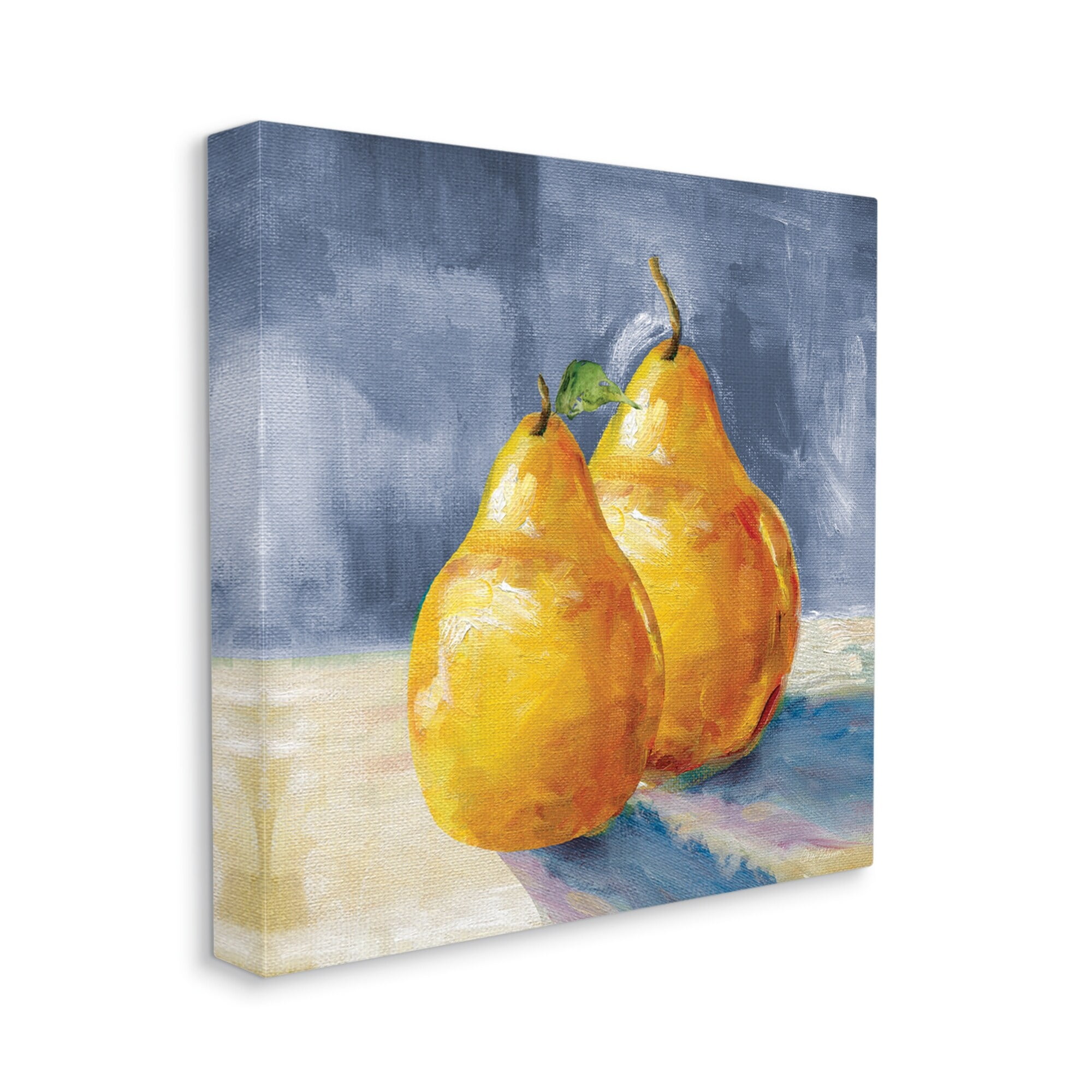 Stupell Industries Classic Yellow Pears Delicious Fruit Still Life Painting Gallery Wrapped Canvas Print Wall Art, Design by Carol Robinson
