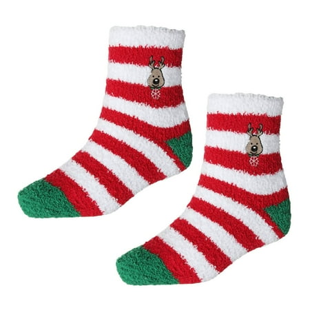 

Home Decoration New Year Xmas Gifts Women Santa Claus Striped Sock Coral Fleece Thickened Sockings Christmas Cotton Socks 05