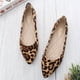 thumbnail image 3 of WORGEOUS Zapatos de leopardo de moda zapatos de tacón plano Ocio para mujeres damas (leopardo de color caqui, talla 37), 3 of 9