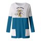 thumbnail image 1 of Blusa suelta informal de manga larga con cuello redondo y bolsillo para mujer, Tops estampados de Halloween Pompotops  hdfakjf4520, 1 of 3