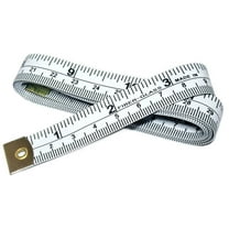 Soft Tape Measure Double Scale Body Sewing Flexible Ruler for Weight Loss Medical Body Measurement Sewing Tailor Craft Vinyl Ruler, Has Centimetre Scale on Each Side 60-inch White