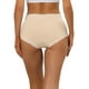 thumbnail image 3 of INSPIRAR CHIC Ropa interior de algodón para mujeres, bragas de talle alto con encaje, control de abdomen y cobertura total en color beige, 3 of 4
