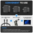 thumbnail image 5 of USB C to DC Adapter, Type C to DC with Built-in PD and E-Mark Smart Chip for Dell, Input 19.5V ⎓ 4.62A, with 7.4×5.0 mm Plug, USB C to Laptop Charger (1), 5 of 5