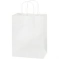 thumbnail image 2 of Box Partners Paper Shopping Bags 8" x 4 1/2" x 10 1/4" White 250/Case BGS103W, 2 of 2
