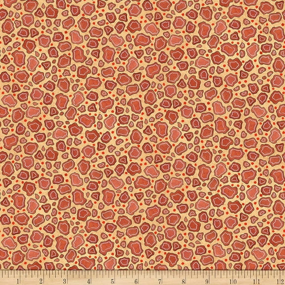 Quilting Treasures Wild Things Giraffe Print Warm Tan 100% Cotton Fabric sold by the yard