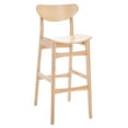 thumbnail image 6 of SAFAVIEH Thaxton Contemporary Bar Stool, Natural, Set of 2 (17.2 in. W x 22.8 in. D x 41.8 in. H), 6 of 12