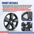 thumbnail image 4 of (Set of 4) 20 inch Alloy Wheel Skins for Dodge Ram 1500 2013-2018/Dodge Ram 1500 Classic 2019-2023,Snap-on Installation Hubcap,Center Cap can be Reattached,Black Matte, 4 of 8