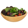 thumbnail image 4 of Solid Sugar Maple Wooden Bowl, Hand Turned Salad Bowl #1 Quality, 10 x 3 Inches, Serves 1-2, 4 of 7
