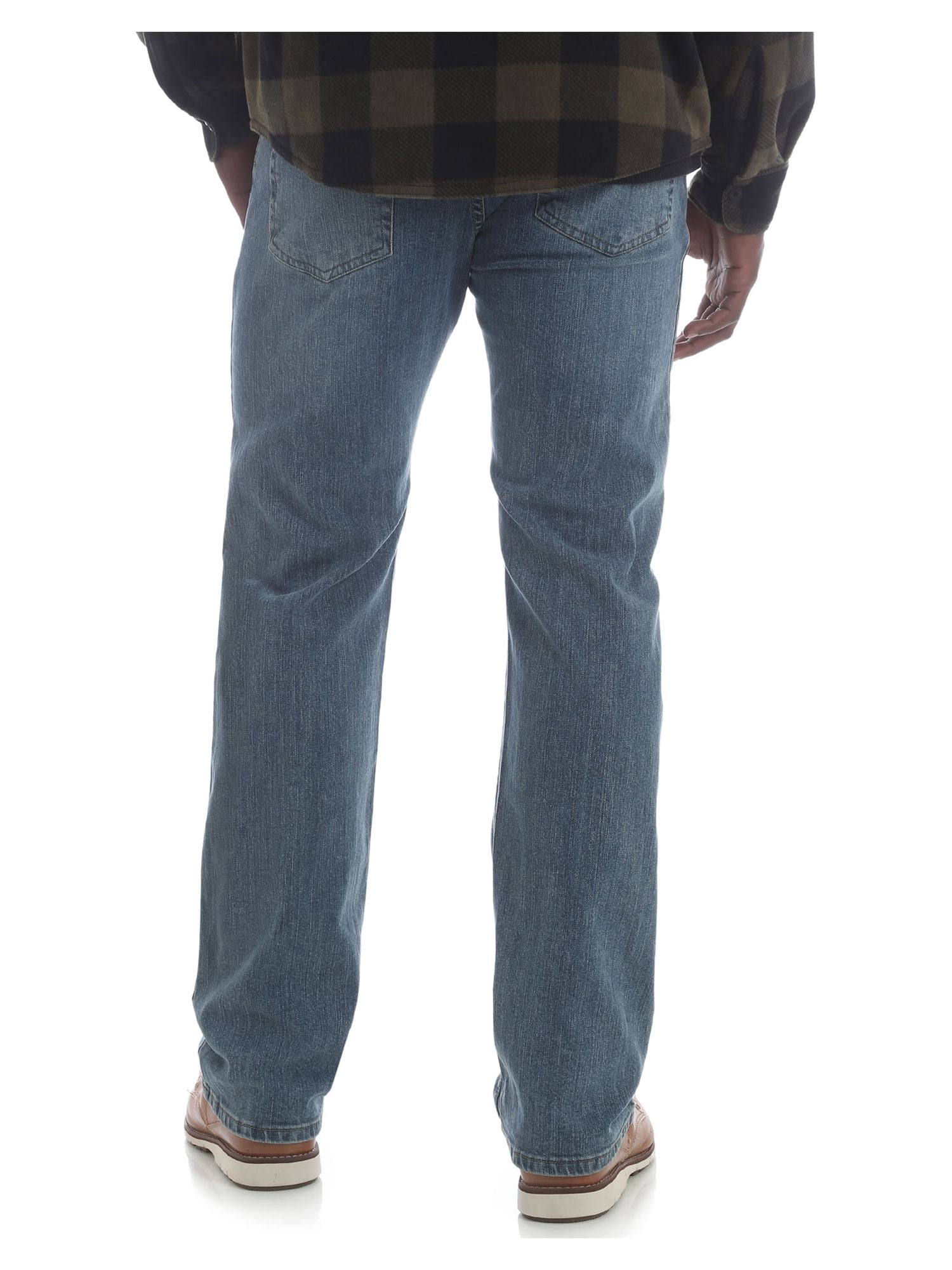 Wrangler Men's and Big Men's Straight Fit Jeans with Flex