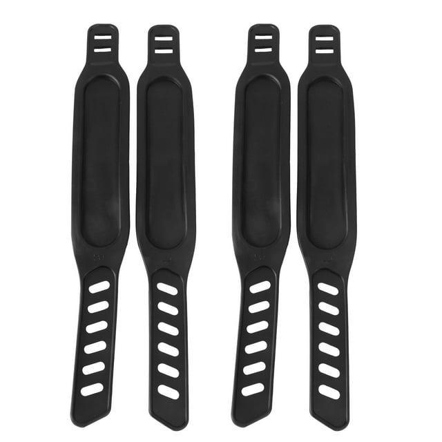 MIANGASTORE 4 Pcs Sangles de Pédale de Vélo Clips de Pédale Sangles Réglables pour Accessoires de Vélo d'Exercice Universel Noir