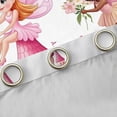 thumbnail image 4 of Feelyou Kawaii Fairy Elf Blackout Curtains Set of 2 (52x84 Each), Pink Princess Castle Window Curtains, Dreamy Butterfly Flower Curtains and Drapes, Blackout Curtains Bedroom Decor, 4 of 6