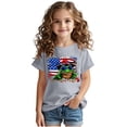 thumbnail image 1 of Odeerbi Niños Niñas Día de La Independencia Camiseta 4 de Julio Manga Corta Algodón Camiseta Gráfica, 1 of 8