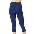 thumbnail image 6 of Terry Bike Pants Women Padded Wayfarer Cycling Capris Pants With Padding 20 Inch Long High Waisted Padded Bike Knicker, 6 of 11