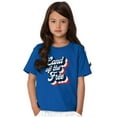 thumbnail image 5 of American Land of the Free Patriotic Crewneck T Shirts Boy Girl Teen Brisco Brands XS, 5 of 6