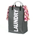 thumbnail image 3 of Mistaha Practical Foldable Laundry Bag Washing Dirty Clothes Laundry Basket Durable Storage Bag with Alloy Handle--Deep Gray, 3 of 8