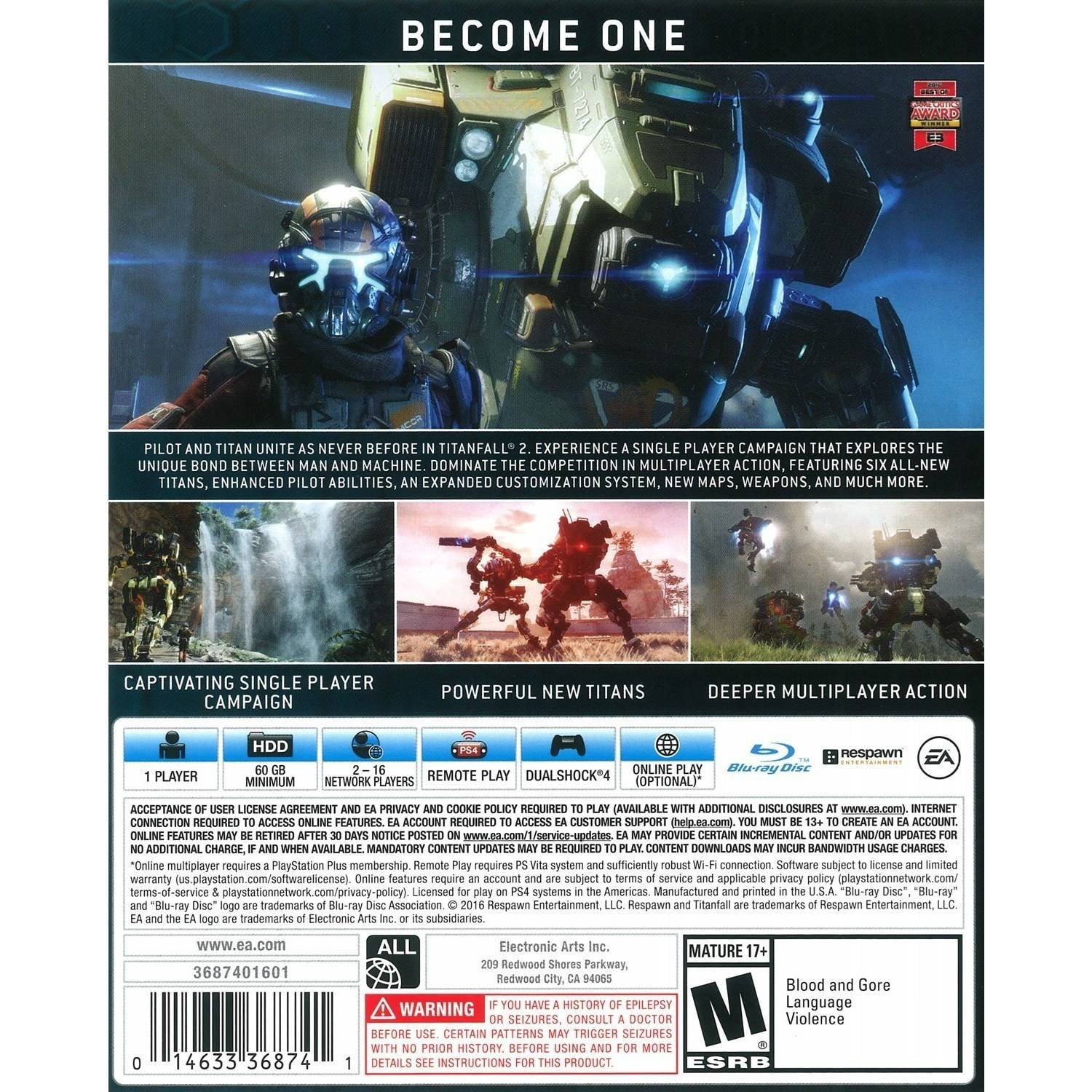 Titanfall 2 Box Shot for PlayStation 4 - GameFAQs
