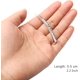 thumbnail image 5 of Juego de 12 piezas de diamantes de imitación, pinzas para el cabello de Metal plateado, pinzas para el cabello de cristal, se adapta a diamantes de imitación para mujeres y niñas, 5 of 5