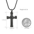 thumbnail image 2 of Constantlife Rope Winding Cross Cremation Jewelry for Ashes Urn Necklace Lockets For Human Ashes Holder Lord’s Prayer Cross, 2 of 4
