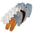 thumbnail image 6 of Esaierr Baby Boys Girls Cute Casual Pullover T-Shirt Set,Spring Long Sleeve Long Pants Set for 6 Months-6 Years, 6 of 6