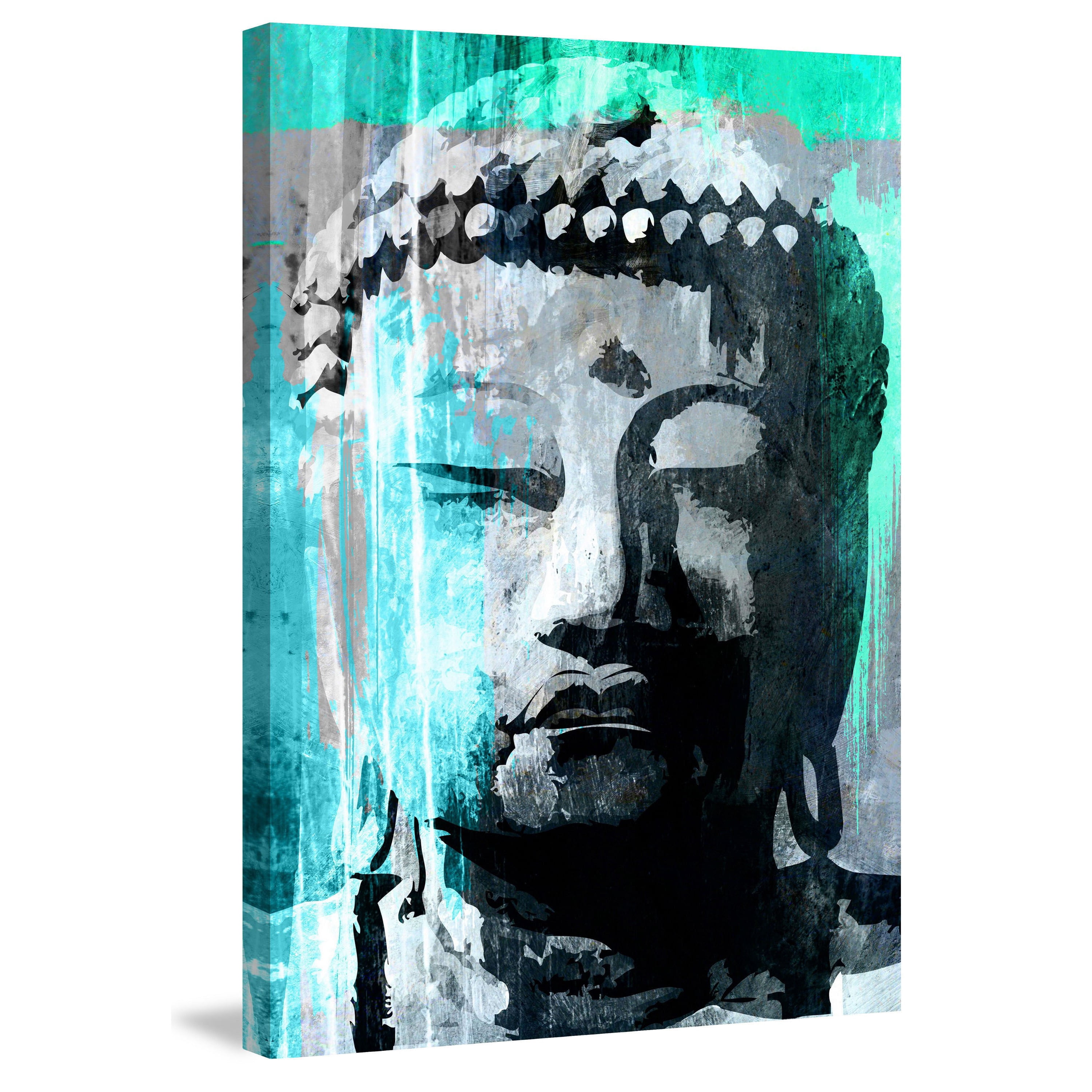Marmont Hill "Buddha Giant" by Rick Martin Painting Print on Wrapped Canvas