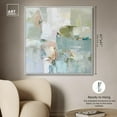 thumbnail image 5 of Jade Sweep I Canvas Minimal Abstracts by Art Remedy, White Frame, 40" x 40", 5 of 7