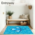 thumbnail image 3 of ODIKA 4'x6' Machine Washable Non-Slip Area Rug, Elephant Adventure Needlecraft Project DIY High Traffic Rug, Blue, 643691, 3 of 7