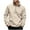 Beige, variant on Men's Big and Tall Hoodie with Zipper and Arm Pocket for Personalized Casual Top