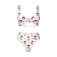 thumbnail image 4 of Daiia Different Mushrooms Women's Bikini Set Two Piece Swimsuit High Waisted Bikini Adjustable Straps Bikini Perfect for Beach, Pool, and Summer Vacation-Medium, 4 of 9